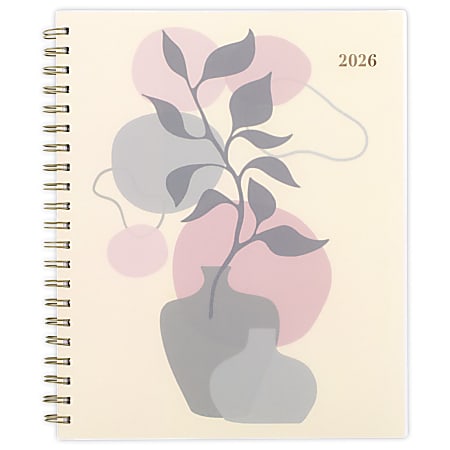 Cambridge® Serene 2026 Weekly Monthly Planner, Large, 8 1/2" x 11"