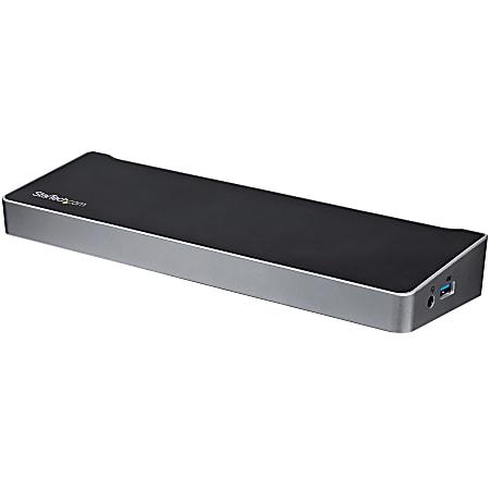 StarTech.com USB C Dock - Compatible with Windows / macOS - Supports Triple 4K Ultra HD Monitors - 60W Power Delivery - Power and Charge Laptop and Peripherals - DK30CH2DPPD - Triple Monitor Docking Station - HDMI and DisplayPort Ports - 5Gbps Throughput