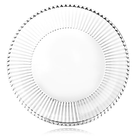 Gibson Home Clearview Stripe Dinnerware Set Clear - Office Depot
