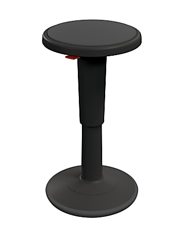 Hierarchy Height-Adjustable Grow Stool, 18&quot;H, Black
