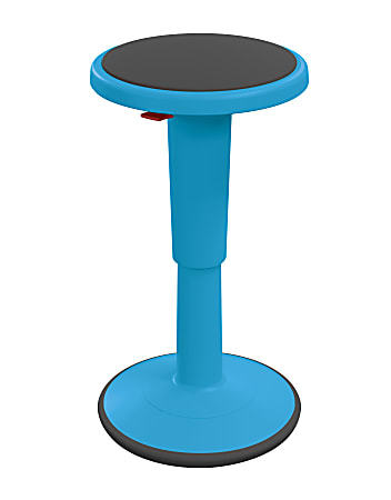 Hierarchy Height-Adjustable Grow Stool, 18"H, Blue
