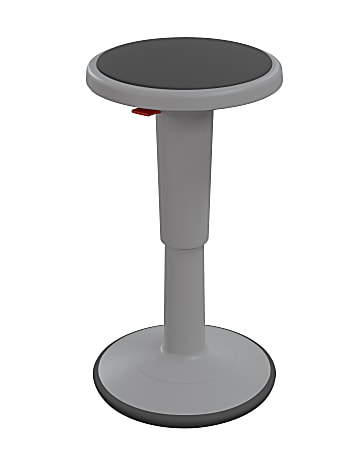 Hierarchy Height-Adjustable Grow Stool, 18"H, Gray
