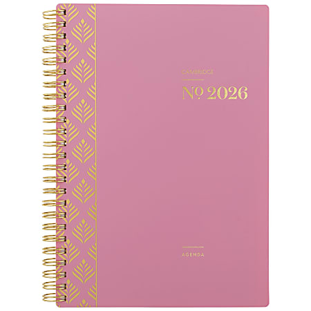 Cambridge® WorkStyle® Balance 2026 Weekly Monthly Planner, Cosmetic Pink, Small, 5 1/2" x 8 1/2"
