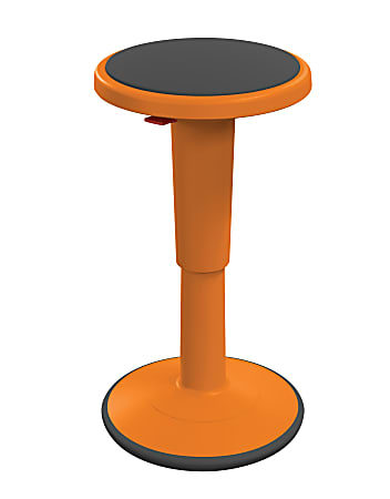 Hierarchy Height-Adjustable Grow Stool, 18"H, Orange