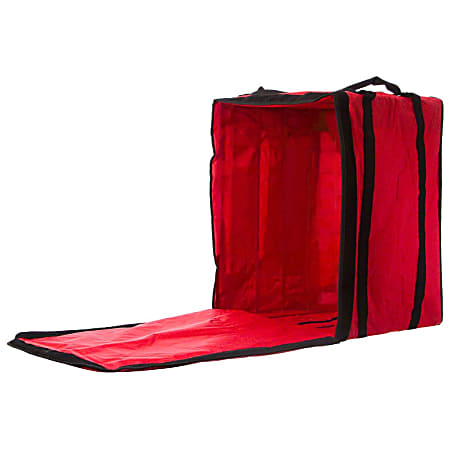 American Metalcraft Insulated Delivery Bag, 12" x 12" x 12", Red