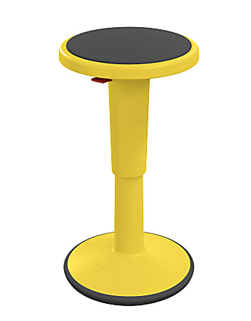 Hierarchy Height-Adjustable Grow Stool, 18"H, Yellow