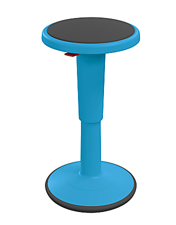 Hierarchy Height-Adjustable Grow Stool, 24"H, Blue