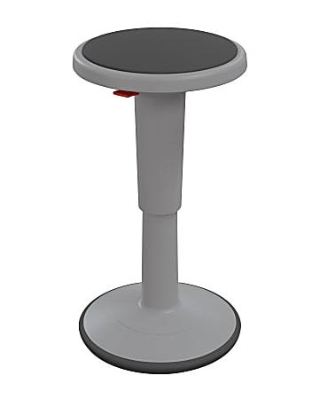 Hierarchy Height-Adjustable Grow Stool, 24"H, Gray
