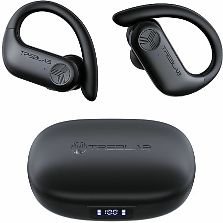 TREBLAB X3 Pro - True Wireless Earbuds with Earhooks - 145H Battery Life, Bluetooth 5.0, IPX5 Waterproof Earbuds - X3PROB