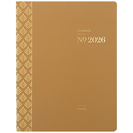 Cambridge® WorkStyle® 2026 Monthly Planner, Sunbaked Clay, Large, 8 1/2" x 11"