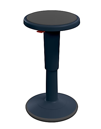 Hierarchy Height-Adjustable Grow Stool, 24"H, Navy