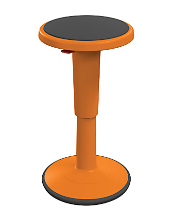 Hierarchy Height-Adjustable Grow Stool, 24"H, Orange