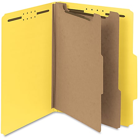 Smead® Pressboard Colored Classification Folders, 2 Fasteners, 2