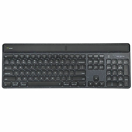 パソコンデスク ecosai Targus Sustainable Energy Harvesting EcoSmart Keyboard Black