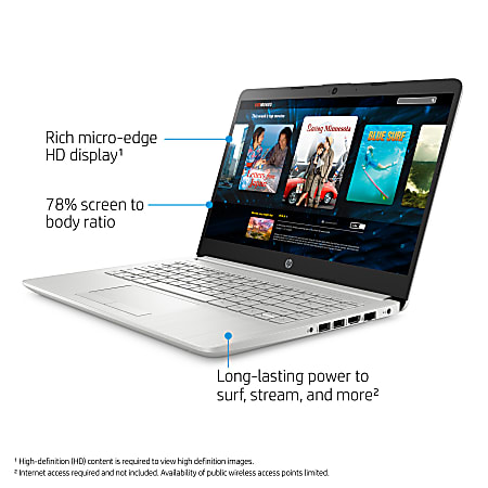HP 14 dk1013od Laptop 14 Screen AMD Athlon Silver 4GB Memory 64GB