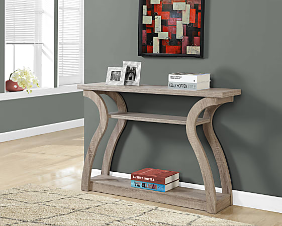 Monarch specialties shop console table white