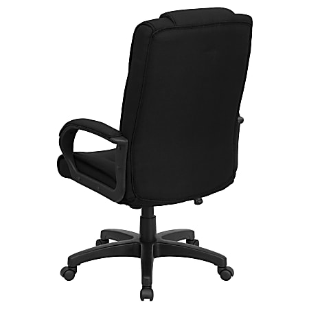Flash Furniture Multi Line Stitch Fabric High Back Executive Office Chair  Black - ODP Business Solutions