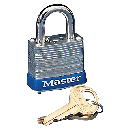 Master Lock® Laminated Padlock, Steel, Silver