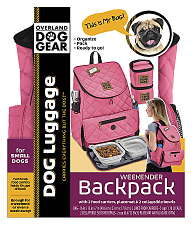 Overland dog top gear weekender