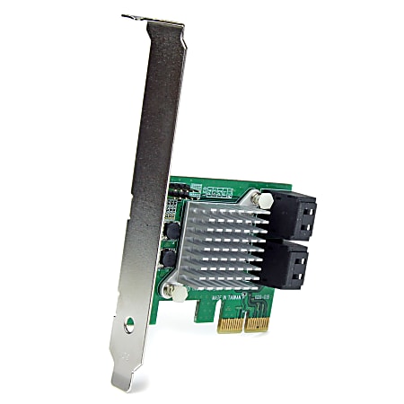 StarTech 4 Port PCI Express 2.0 SATA III 6Gbps RAID Controller Card with HyperDuo SSD Tiering Serial ATA600 PCI Express 2.0 x2 Plug in Card RAID Supported JBOD 1 0 10 RAID