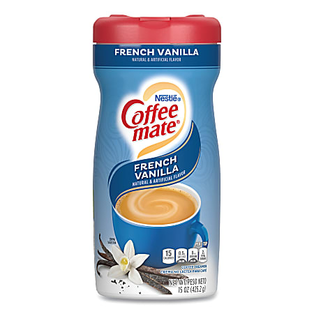 Nestlé® Coffee-mate Powdered Creamer Canister, French Vanilla, 15 Oz