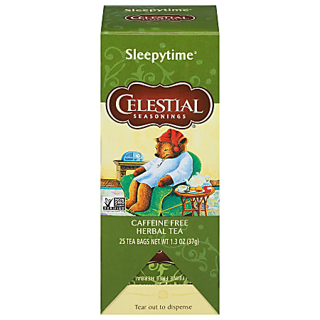 Celestial Seasonings Sleepytime Caffeine Free Herbal Tea Bags, 1.5 Oz, Total Qty 25