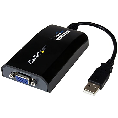 StarTech.com USB to VGA Adapter - 1920x1200 - External Video & Graphics Card - Dual Monitor