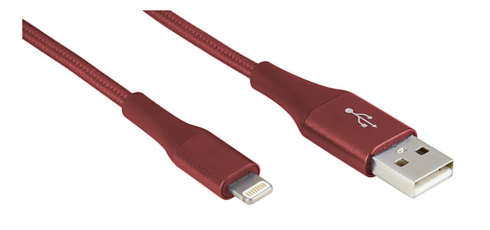 Ativa® Lightning Cable, 6&#x27;, Rosewood, 46413