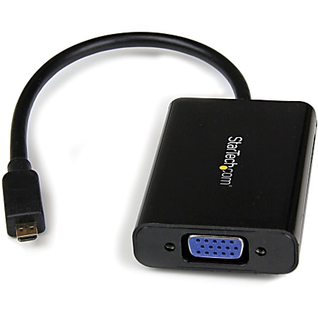 StarTech.com Micro HDMI To VGA Adapter Converter, Black
