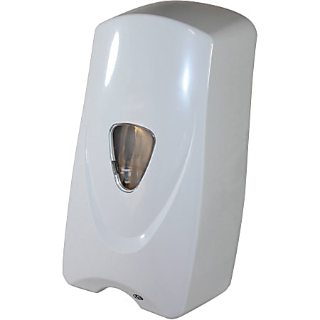 Foameeze Bulk Foam Sensor Soap Dispenser with Refillable Bottle - Automatic - 1.06 quart Capacity - Support 4 x C Battery - White - 1Each