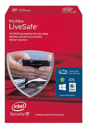 McAfee® LiveSafe™ 2016, For PC, Apple® Mac® And Mobile Devices, eCard