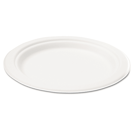 NatureHouse® Bagasse Plates, 7" Round, Pack Of 125