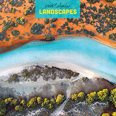 2026 TF Publishing Scenic & Nature Monthly Wall Calendar, 12" x 12", Landscapes, January To December
