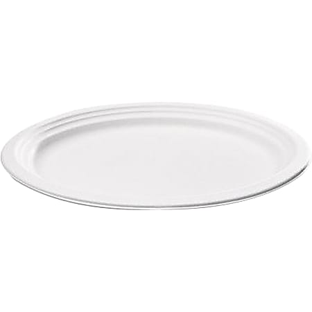 NatureHouse® Bagasse Oval Plates, Pack Of 125