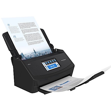 Fujitsu ScanSnap iX1600 Large Format ADF Scanner Black - Office Depot