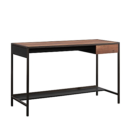 Sauder® Boulevard Café® 49"W Computer Desk With Lower Storage Shelf, Black/Vintage Oak