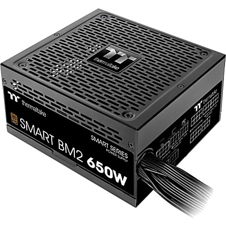 Thermaltake Smart BM2 650W - TT Premium Edition - Internal - 120 V AC, 230 V AC Input - 3.3 V DC @ 20 A, 5 V DC @ 20 A, 12 V DC @ 54 A, 12 V DC @ 300 mA, 5 V DC @ 2.5 A Output - 650 W - 1 +12V Rails - 1 Fan(s) - 85% Efficiency