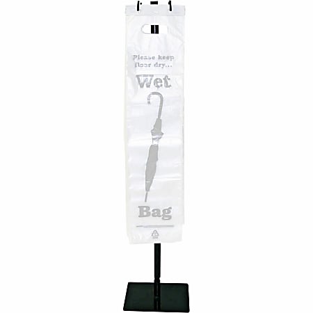 Wet Umbrella Bag Stand, Powder Coated Steel, 10w x 10d x 40h, Black Wet Umbrella Bag Stand, Powder Coated Steel, 10w x 10d x 40h, Black