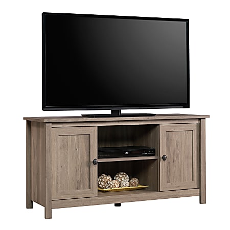 Sauder® County Line TV Stand For 47" TVs, 23-7/8"H x 47-3/8"W x 17"D, Salt Oak