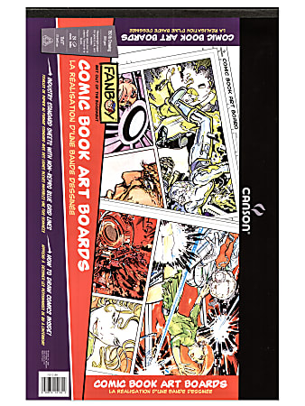 Canson Fanboy Comic Book Art Board Pad, 11" x 17", 24 Sheets