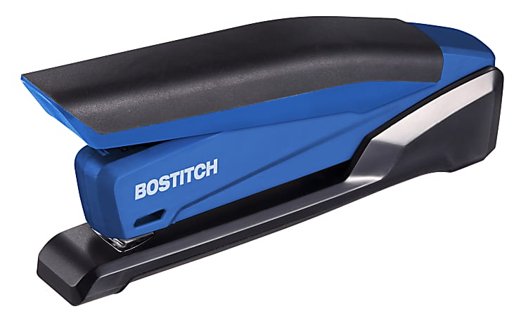 Bostitch® InPower™ Spring-Powered Desktop Stapler, 20-Sheet Capacity, Blue