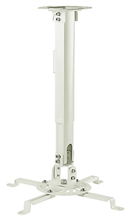 Mount-It! Universal Projector Ceiling Mount, White