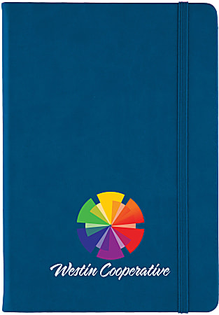 Custom Full-Color Bella Luna Hard Cover Journal, 8-1/4”, Assorted Colors