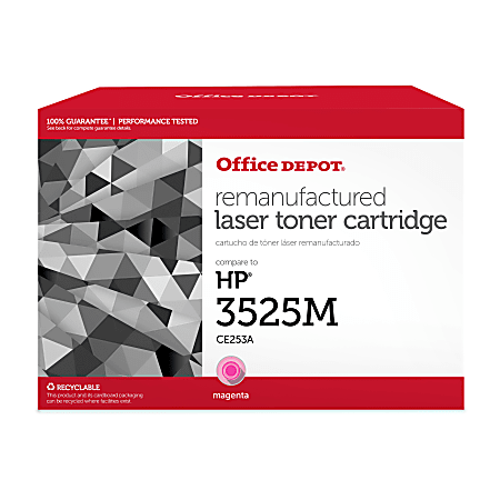 Office Depot® Remanufactured Magenta Toner Cartridge Replacement For HP 504A, CE253A, OD3525M