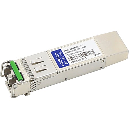 AddOn Finisar FTLX1871M3BCL Compatible TAA Compliant 10GBase-ZR SFP+ Transceiver (SMF, 1550nm, 80km, LC)