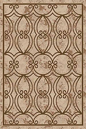 Flagship Carpets Printed Rug, Gaston, 4'H x 6'W, Multicolor