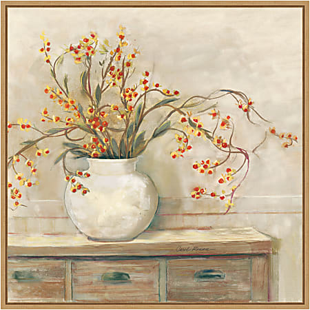 Amanti Art Bittersweet Bouquet by Carol Rowan Framed Canvas Wall Art Print, 22”H x 22”W, Maple