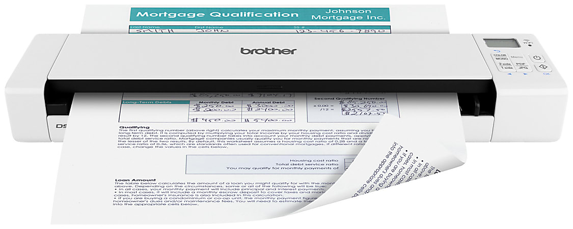 Brother DSmobile DS920DW Wireless Single-Pass Duplex Portable Scanner