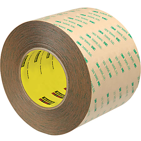 Scotch® 9472LE Adhesive Transfer Tape Hand Rolls, 3" Core, 4" x 60 Yd., Clear, Case Of 8