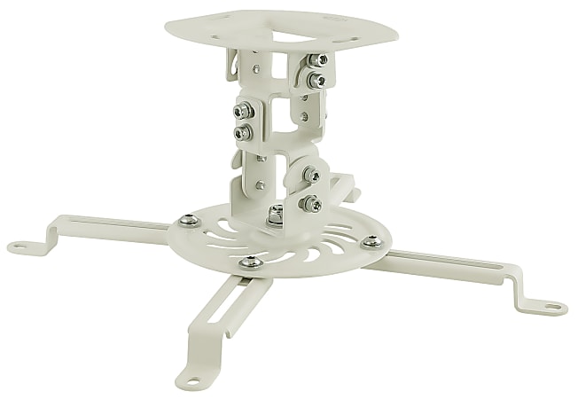 Mount-It! Universal Projector Ceiling Mount, White, MI606S